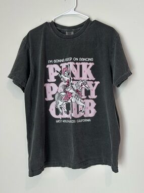 I’m Gonna Keep On Dancing Pink Pony Club West Hollywood CA Large Gray T-shirt
